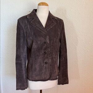Parisian Signature Suede Women's Blazer Jacket